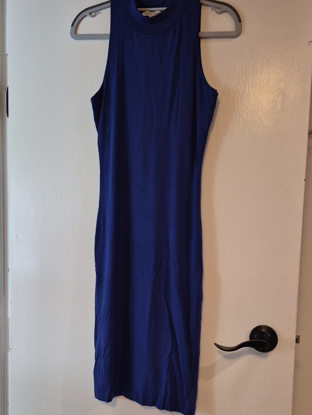 Sleeveless Royal Blue Midi Dress - Unbranded